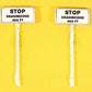 JL Innovative Design 847 HO Stop Drawbridge 400 Feet Sign Set (Pack of 2)