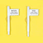 JL Innovative Design 849 HO Begin/End 3-Mile Test Section Sign Set (Pack of 2)