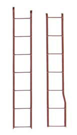 Kadee 2102 HO 40' PS-1 Box Car Ladder Set (Box Car Red) Includes Ends & Sides