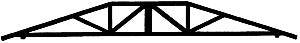 Keystone Locomotive HO-45 HO Cast Rafters 48-1/2' Ft