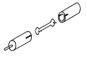 Keystone Locomotive Works HO 49 Delrin® U-Joint Retrofit For GE 44-Tonner
