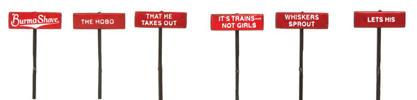 Labelle Industries 430-7655 Burma Shave Signs Set #5 (Pack of 6)