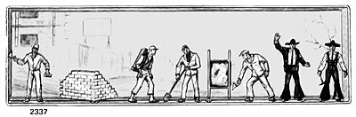 Merten 2337 N Construction Worker Figures (Set of 6)
