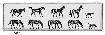 Merten 2408 N Animals Colts Figures (Set of 10)