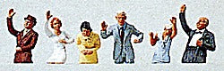 Merten 2525 HO Passengers Standing Waving/Partial Figures for Coache (Pack of 6)