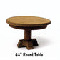 B.T.S. 23022 HO Round Table Laser-Cut Wood Kit (4) 48 122cm
