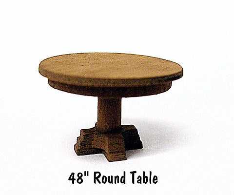 B.T.S. 23022 HO Round Table Laser-Cut Wood Kit (4) 48 122cm