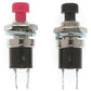 Miniatronics 33-025-02 1-Red/1-Black Momentary Push Button SPST Switches