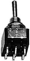 Miniatronics 36-270-02 120V MOM DPDT 5Amp Miniature Toggle Switches (Pack of 2)