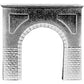 Pre-Size 483-205 Single Track Tunnel Portal Cut Stone 2-3/4 x 2-3/4 6.9 x 6.9cm
