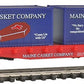 Model Power 490-84050 50' Flatcar w/Metal Wheels & 2 Containers Maine Casket