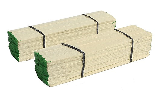 Model Railstuff 140 HO Banded Lumber Stack Green Ends (Pack of 2)
