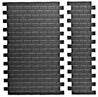 Pikestuff 541-1006 HO Concrete Block Short Section Walls