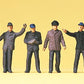 Preiser 14018 HO DB Railway Shunters Figures (Set of 6)