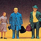 Preiser 14104 HO Passengers Figures With Bags & Trolley (Set of 6)