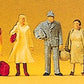 Preiser 14133 HO Waiting Passenger Figures (Set of 6)