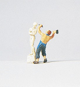 Preiser 29032 HO Sculptor with Sculpture Figure