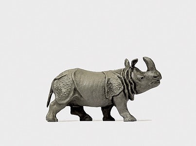 Preiser 29501 HO Animals - Indian Rhinoceros #1 Figure