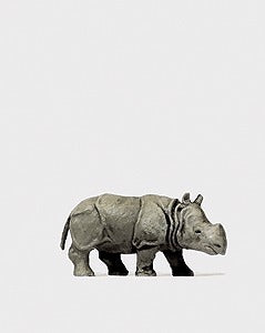Preiser 29503 HO Animals - Young Indian Rhinoceros Figure