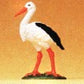 Preiser 47093 G Scale Elastolin Animal Standing Stork Figure