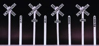Rix Products 628-0660 Crossbuck and Milepost Set