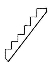 Scale Structures 650-2041 HO Stair Stringer-Six Riser (8)