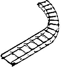 Scale Structures 650-2125 Freight Roller Sections 90 Degree Curve