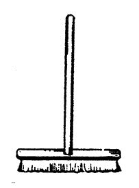 Scale Structures 650-2201 HO Miniature Tools Push Broom (Pack of 3)