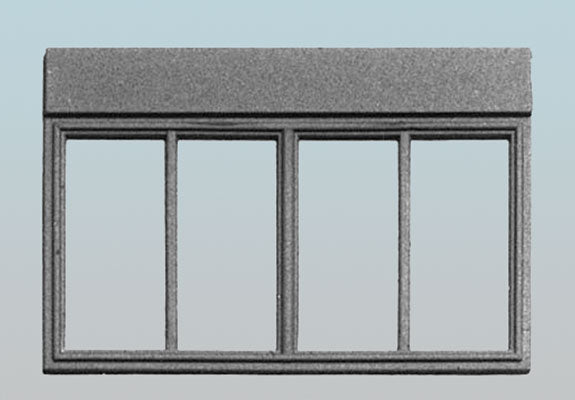 Smalltown USA 699-7004 HO Talltown Modules #4 - Four Large Pane Windows