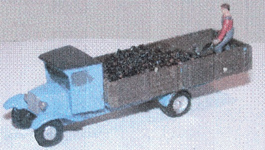 The N Scale Architect 20028 N Chevrolet Coal Delivery Truck w/ Shoveling Figure