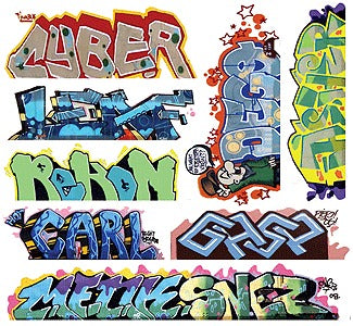 Blair Line 2261 HO Graffiti Decals Mega Set #12
