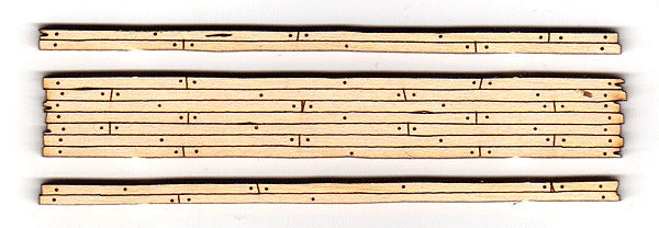Blair Line 120 HO 2-Lane 3.56" Rough Cut Laser Wood Grade Crossing (Set of 2)