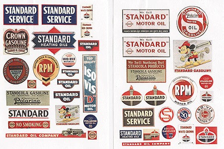 JL Innovative Design 235 HO Standard Vintage Gas Station Signs 1930-1950 (42)