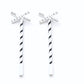 JL Innovative Design 857 HO Crossbucks Painted (Striped Mast) (Pack of 2)