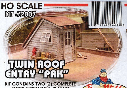 Bar Mills 2007 HO Twin Roof Entry Pak Kit (Set of 2)