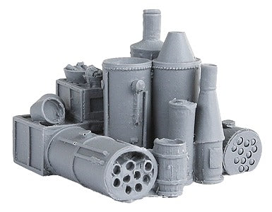 Bar Mills 02010 HO Boiler Heaven Resin Cluster or Scrap Steam Boilers Unpainted