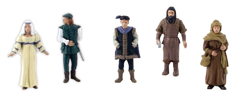 Woodland Scenics SP4442 HO Scene-A-Rama Castle Dweller Figures (Set of 5)