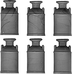 Grandt Line 3582 O 1/4" x 9/16" Milk Cans (Pack of 6)