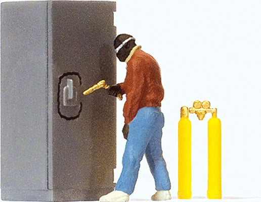 Preiser 29104 HO Safecracker Man Figure