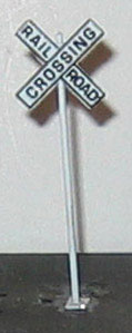 NJ International 2260 Railroad Crossing Crossbucks Painted Brass (Pack of 2)