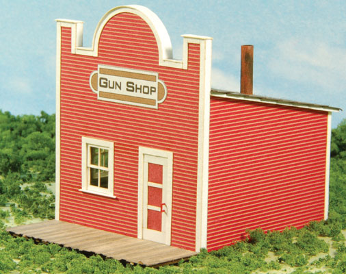 GCLaser 19053 HO Old West Series Gun Shop Laser-Cut Matboard Kit
