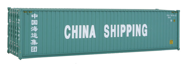 Walthers 949-8256 HO China Shipping 40' Hi-Cube Corrugated Container
