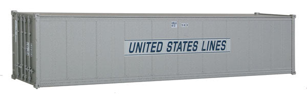 Walthers 949-8303 HO United States Lines 40' Smooth-Side Container