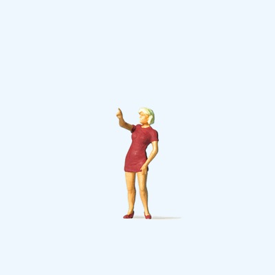 Preiser 28190 HO Woman Pointing Her Finger Figure