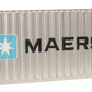 Walthers 949-8060 HO Assembled MAERSK 20' Corrugated Container