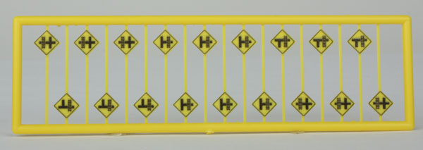 Tichy 2614 N Highway Grade Crossing Location Warning Signs (Pack of 18)