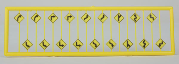 Tichy Train Group 2616 N Warning Signs Road Path/Curve Warning Signs (18)