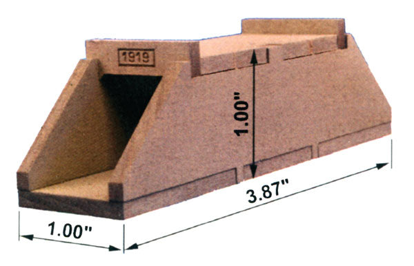 Blair Line 2807 HO 1" Tall Single Track Concrete Box Culvert Kit