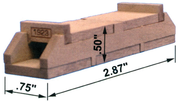 Blair Line 2808 HO 1/2" Tall Single Track Concrete Box Culvert Kit