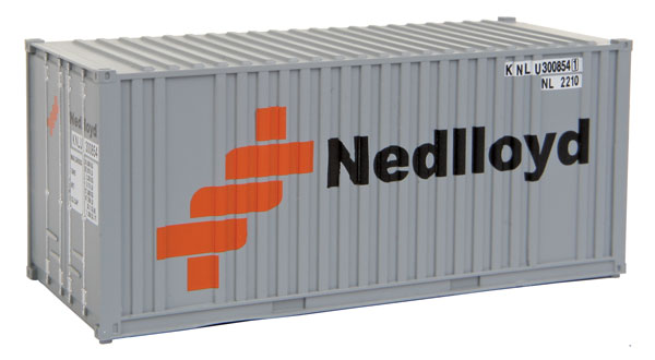 Walthers 949-8005 HO Ned-Lloyd 20' Corrugated Rib-Side Container